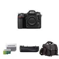 Nikon D500 DX-Format Digital SLR (Body Only) Deluxe Battery Grip Bundle