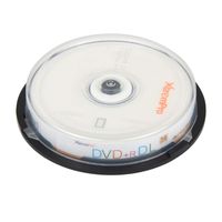 XtremPro DVD+R DL 8X 8.5GB 240min Recordable Double Layer DVD 10 Pack Blank Discs in Spindle - 11045