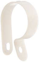 Heavy Duty Nylon Cable Clamp, 1" Diameter, 0.472" Width, Natural