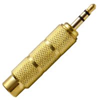 Seismic Audio - SAPT122 - 1/4" Female to 1/8" Male Adapter (Gold) - Converter for iPod, iPhone, Android, MP3, Laptop, etc