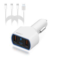 BatPower UL Listed 120W 90W 87W PD USB-C Car Charger for MacBook Pro 13 15 Surface Book 2 Razer Blade Stealth HP Spectre X360 Dell XPS Latitude Lenovo Asus Acer Laptop USB C Car Power Supply Adapter