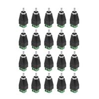 Akozon Terminal Connector 20Pcs RCA Male Plug to AV Balun Screw Terminal Adapter Connector Vedio Audio