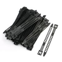 Uxcell Adjustable Organizer Self-locking Cable Ties, 9mm Wide, 100 Pcs, Black
