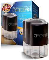 Officeline Electric Pencil Sharpener - for School and Classroom, Helical Steel Blade Sharpens All Pencils Including Color, Auto-Stop Feature, Ultra-Portable - Batteries Included