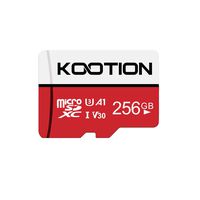 KOOTION 256 GB Micro SD Card Ultra Micro SDXC Memory UHS-3 Card V30 A1 High Speed TF Card R Flash, U3, V30, A1, 256 GB