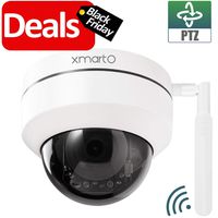 XMARTO DPM2024 1080p WiFi PTZ Dome Security Camera Wireless for Home Surveillance, Pan Tilt Zoom, 1080P Full HD with Audio, Easy WiFi connection, IR Night Vision, IP66 Weatherproof, Easy Remote Access
