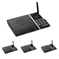 Wireless Intercom System,Samcom FTAN10A 10-Channel Long Range Wireless Intercom System for Home and Office 4 Stations