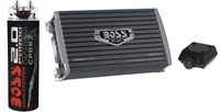 Boss AR3000D 3000W MONOBLOCK D Car Amplifier Amp+Remote+2 Farad Capacitor Cap