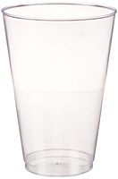 100 Count Hard Plastic 14 Ounce Party Cups 14 oz Old Fashioned Tumblers Ideal for Home, Office, Bars, Wedding, Bridal and Baby Shower, Birthday, Retirement, Anniversary, Parties (Clear)