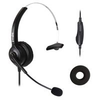 VoiceJoy Corded Telephone RJ9 Headset Monaural with Noise Canceling Microphone Headphones with Volume and Mute Switch ONLY for Cisco 7942 7971 8841 9941 etc Office IP Phones