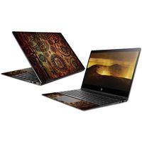 MightySkins Skin Compatible with HP Envy x360 Convertible 13" (2018) - Wooden Floral | Protective, Durable, and Unique Vinyl Decal wrap Cover | Easy to Apply, Remove | Made in The USA