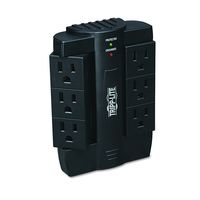 Tripp Lite 6 Rotatable Outlet Surge Protector Power Strip, Black, Lifetime Limited Warranty & $20,000 Insurance (SWIVEL6)