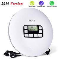 Portable CD Player, HOTT Walkman CD Player with LCD Display and Anti-Skip Protection Shockproof Function Only Support 5 Formats CD, CD-R, CD-RW, MP3, CD-DA, WMA Audio Files, Black