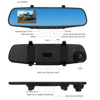 FengGa 1080P HD 30fps Car Dash Camera Vehicle Front DVR Lens Video Recorder-G-Sensor, 120 Degree Wide Angle Lens, No Touch Screen