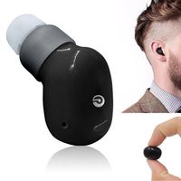 Mini Bluetooth Earbud Small Wireless Invisible Headphone with 6 Hour Playtime Car Headset with Mic for iPhone X 8 7 Plus 7 6s Plus 6s 5s Samsung Galaxy S9 S8 S7 S6 S5 J7 Note 8 Motorola LG Huawei