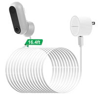 LANMU Weatherproof Power Adapter for Canary Flex Indoor Outdoor HD Security Camera,with Wire Clips (16.4ft/5m)