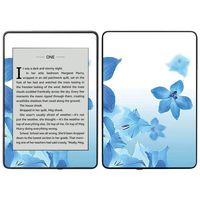 MightySkins Skin Compatible with Amazon Kindle Paperwhite 2018 (Waterproof Model) - Blue Flowers | Protective, Durable, and Unique Vinyl Decal wrap Cover | Easy to Apply, Remove| Made in The USA