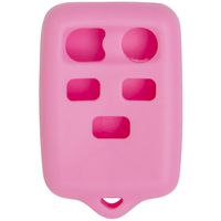 Keyless2Go New Silicone Cover Protective Case for 5 Button Remote Key Fob with FCC CWTWB1U511 - Pink