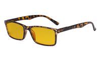 Eyekepper Computer Glasses - Blue Light Blocking Eyewear with Amber Tinted Filter Lens - Stylish Eyeglasses - Tortoise