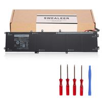 SWEALEER Compatible 4GVGH Battery if Applicable Dell XPS 15 9550 Precision 5510 Replacement for 1P6KD 84Wh High Capacity Laptop Batteries [New Li-ion 6-Cell 11.4V 18 Months Warranty 4GVGH]