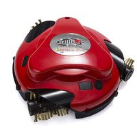 Grillbot Automatic Grill Cleaning Robot with Brass Brushes - BBQ Grill Cleaner - Grill Brush - Grill Scraper - BBQ Accessories - Red