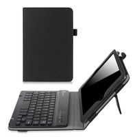 Fintie iPad Mini 1/2/3 Keyboard Case - Premium PU Leather Folio Stand Cover with Removable Wireless Bluetooth Keyboard for Apple iPad Mini 1 / iPad Mini 2 / iPad Mini 3, Black