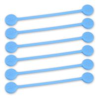 TwistieMag Strong Magnetic Twist Ties - The Violets are Blue Collection - Cornflower Blue 6 Pack - Powerful Unique Solution for Cable Management, Hanging & Holding Stuff, Fidgeting, Or Just for Fun!