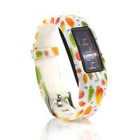 Tkasing Colorful Silicone Replacement Bands with Metal Clasps for Garmin Vivofit 2 to (No Tracker, Replacement Bands Only) (1 Color S)