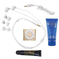 Underwater Audio Swimbuds Waterproof iPod Swimbuds Bundle (Gold)
