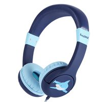Kids Headphones Boy - EasySMX Wired Headphones for Children Girls Boys, Adjustable Headband, Stereo Sound, in line Control,Share Port, 3.5mm Aux Jack, Child-Friendly ABS, 85dB Volume Limited (Blue)