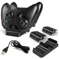 LinkBand Compatible with Xbox One/One X/One S Controller Charger, Dual Slot Charging Station with 2 Rechargeable Battery Pack