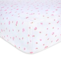 Burt's Bees Baby - Fitted Crib Sheet, Girls & Unisex 100% Organic Cotton Crib Sheet for Standard Crib and Toddler Mattresses (Blossom Butterfly Garden)