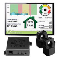 Eyedro Home Energy Monitor - Track, React, Save Money - View Your Energy Usage in a Variety of Ways via My.Eyedro.com (No Fee) - Understand Your Electricity Costs in Real Time - EHEM1-LV (Ethernet)
