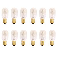 TGS Gems 25 Watt Himalayan Salt Lamp Light Bulbs Incandescent Bulbs E12 Socket-12Pack