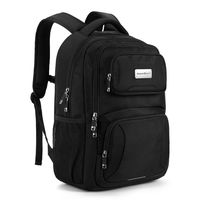 ASPENSPORT Laptop Backpack for School College Students Water Resistant Book Bag for Boy and Girl - fit 16inch Computer Carry-On Backpack Travel Durable Work Daypack 30L Black