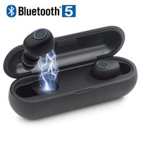 Bluetooth Headset Wireless Earbuds Sports Headphones with Charging Case Mini Size HD Stereo in-Ear Noise Canceling Earphones with Mic for Phone iOS Android Smart Phone-Q (white-66)