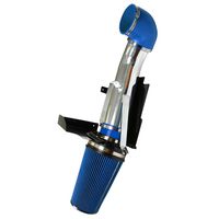 JIUAUTOPARTS 4" Cold Air Intake System Kit with Heat Shield Filte Fit for 1999-2006 Chevy/GMC/Cadillac (Avalanche Suburban Tahoe Silverado Sierra Yukon Escalade) 4.8L 5.3L 6.0L V8 Blue
