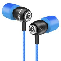 LUDOS Clamor Wired Earbuds in Ear Headphones with Microphone, Earphones with New Generation Memory Foam, Reinforced Cable, Bass, Volume Control Compatible with iPhone, Apple, Samsung, Sony, Huawei