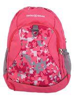 Swiss Gear Pink Digi Camo Computer Backpack Large Capacity School Travel Pack