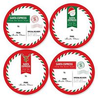 Big Dot of Happiness Santa's Special Delivery - Large Sticker Christmas Gift Tags - from Santa Stickers Gift Stickers - Set of 8
