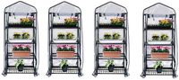 Gardman R687 4-Tier Mini Greenhouse, 27" Long x 18" Wide x 63" High (Pack of 4)