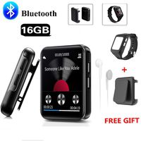 HONGYU 16GB Clip Bluetooth MP3 Player 1.5 inch Full Touch Screen HiFi Portable Sport Clip Music Player with Bluetooth Support Headphone,FM Radio,Voice Recorder