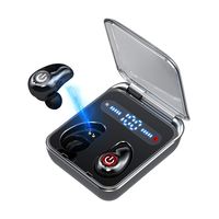 Wireless Earbuds Bluetooth 5.0 Headphones Meetone 36H Playtime Stereo Hi-Fi Sound Built-in Mic Cordless Earphones for Android iPhone in-Ear Headset with LED Battery Display Charging Case(Black)