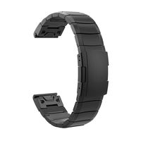 TiMOVO Replacement Band Compatible with Garmin Fenix 5/5 Plus/Fenix 6/Forerunner 935/945, 22mm Premium Stainless Steel Quick Release Watch Band Fit Fenix 5/5 Plus/Fenix 6/Forerunner 935/945 - Black