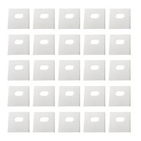 Impresa Products 25 Sets of Clear Vertical Blind Repair Tabs/Vertical Blind Tabs/Blind Fixers - 50 Total Tabs (25 Sets) and 2 Alcohol Wipes