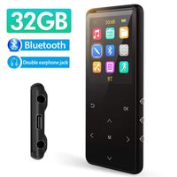 MP3 Player, 32GB MP3 Player with Bluetooth 5.0, Slim Design, Lightweight, HiFi Recording Pedometer, Expandable up to 128GB