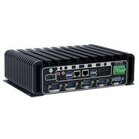Fanless Industrial PC Rugged Computer IPC with Intel Core I3 6100U 6 COM 2 Intel LAN 3G 4G WiFi Support SIM Slot Barebone Partaker I14