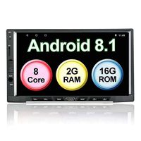 EZoneTronics Octa Core Android 8.1 Double Din Car Stereo Radio with GPS WiFi, Android Auto, Support Fastboot, Backup Camera, USB SD, 7 inch Touch Screen