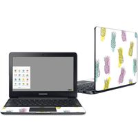 Mightyskins Skin Compatible with Samsung Chromebook 3 11.6" - Funky Pineapples | Protective, Durable, and Unique Vinyl Decal Wrap Cover | Easy to Apply, Remove, and Change Styles | Made in The USA
