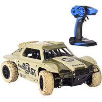 Coedfa Off-road RC Car Toy 1:18 Run for 20mins Sport Cars Vehicles Toys 2.4G 4WD RTR Short Course Desert Truck Transmitter Control Strong Anti-Collision Structure For Boys Girls USB Charged (12x7x5in)